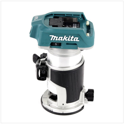 Makita DRT 50 RAJ Akku Multifunktionsfräse 18 V Brushless + 2x Akku 2,0 Ah + Ladegerät + Makpac - Toolbrothers