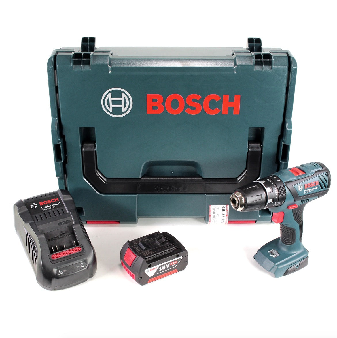 Bosch GSB 18-2-Li Plus Professional 18 V Akku Schlagbohrschrauber in L-Boxx mit 1x GBA 6,0 Ah Akku + Ladegerät - Toolbrothers