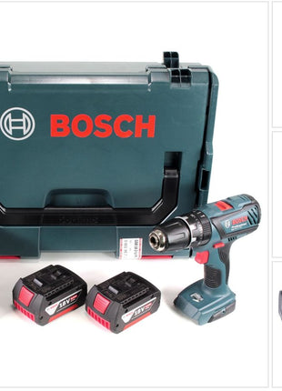 Bosch GSB 18-2-Li Plus Professional 18 V Akku Schlagbohrschrauber in L-Boxx mit 2x GBA 6,0 Ah Akku + Ladegerät - Toolbrothers