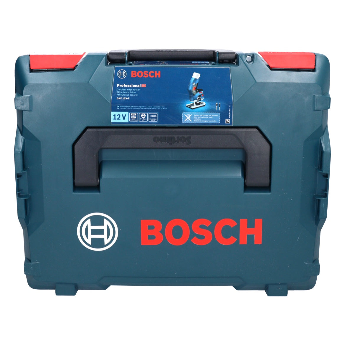 Bosch GKF 12V-8 Professional Akku Kantenfräse 12V + 2x Akku 3,0 Ah + Ladegerät + L-Boxx - Toolbrothers