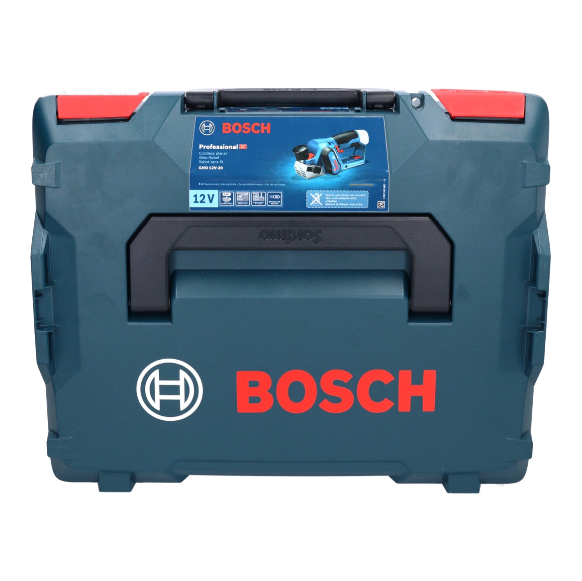 Bosch GHO 12V-20 Professional Akku Hobel 12 V Brushless + 1x Akku 3,0 Ah + L-Boxx - ohne Ladegerät - Toolbrothers