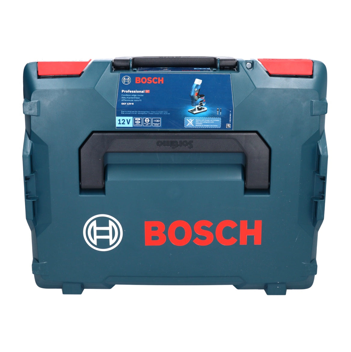 Bosch GKF 12V-8 Professional Akku Kantenfräse 12V + 2x Akku 6,0 Ah + Ladegerät + L-Boxx - Toolbrothers