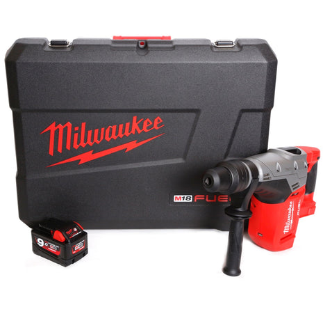 Milwaukee M18 CHM 18 V Brushless Li-Ion Akku Kombi Bohrhammer SDS-Max im Transportkoffer + 1 x 9 Ah Akku - Toolbrothers