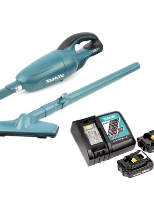 Makita DCL 180 RA Akku Staubsauger 18 V + 2x Akku 2,0 Ah + Ladegerät - Toolbrothers