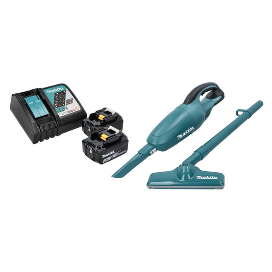 Makita DCL 180 RM Akku Staubsauger 18 V Grün + 2x Akku 4,0 Ah + Ladegerät - Toolbrothers