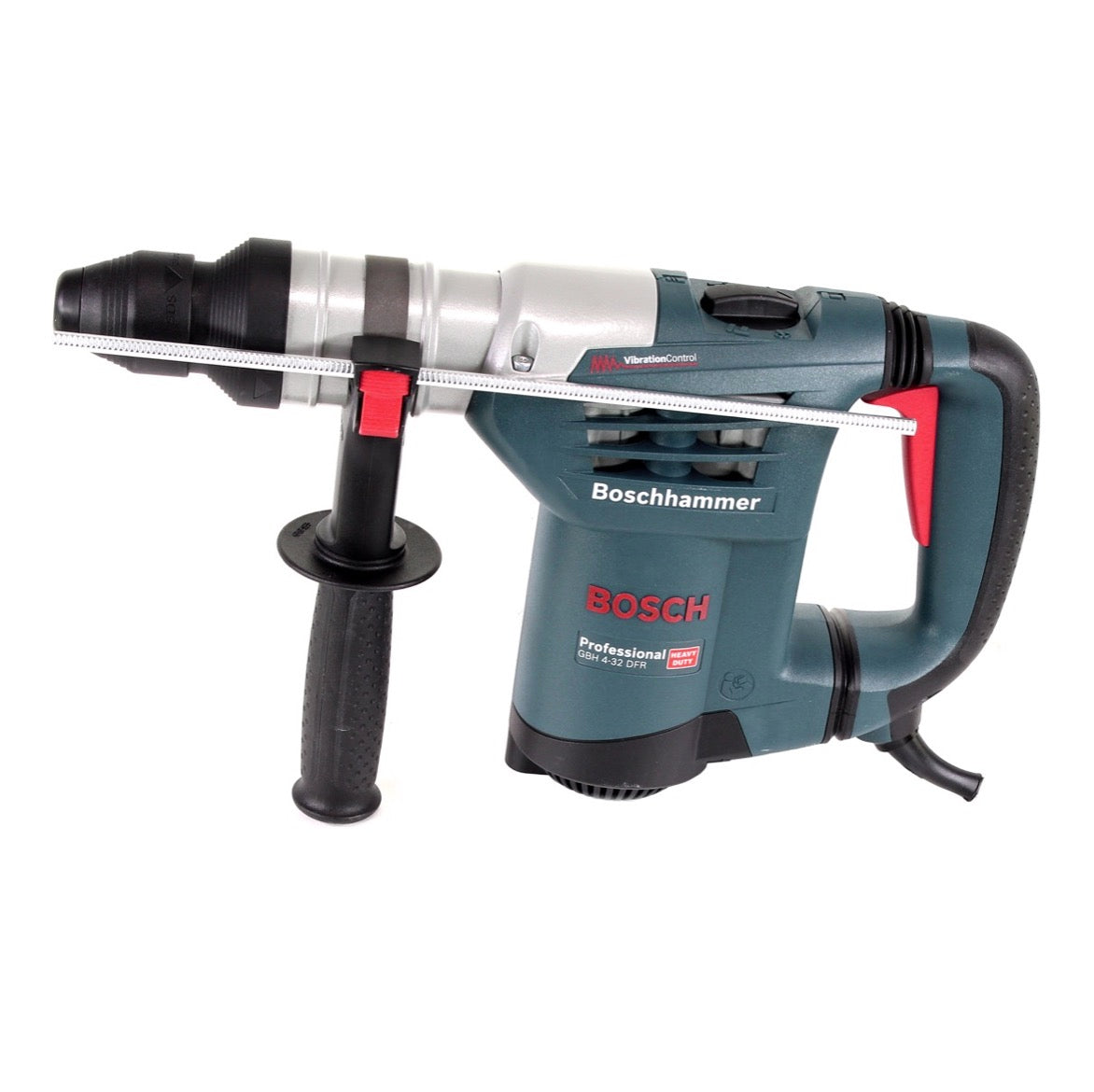 Bosch Professional GBH 4-32 DFR 900 W 4-stufiger Bohrhammer mit SDS Plus Aufnahme in L-Boxx + Makita D-42444 SDS-Plus Bohrer-Meißel-Set 17 tlg. im Alu Koffer - Toolbrothers