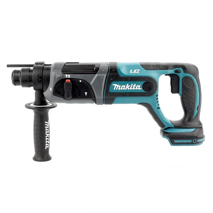 Makita DHR 241 Z 18 V Li-Ion Akku Bohrhammer mit SDS-Plus Aufnahme Solo + Makita D-42444 SDS-Plus Bohrer-Meißel-Set 17 tlg. im Alu Koffer - ohne Akku, ohne Ladegerät - Toolbrothers