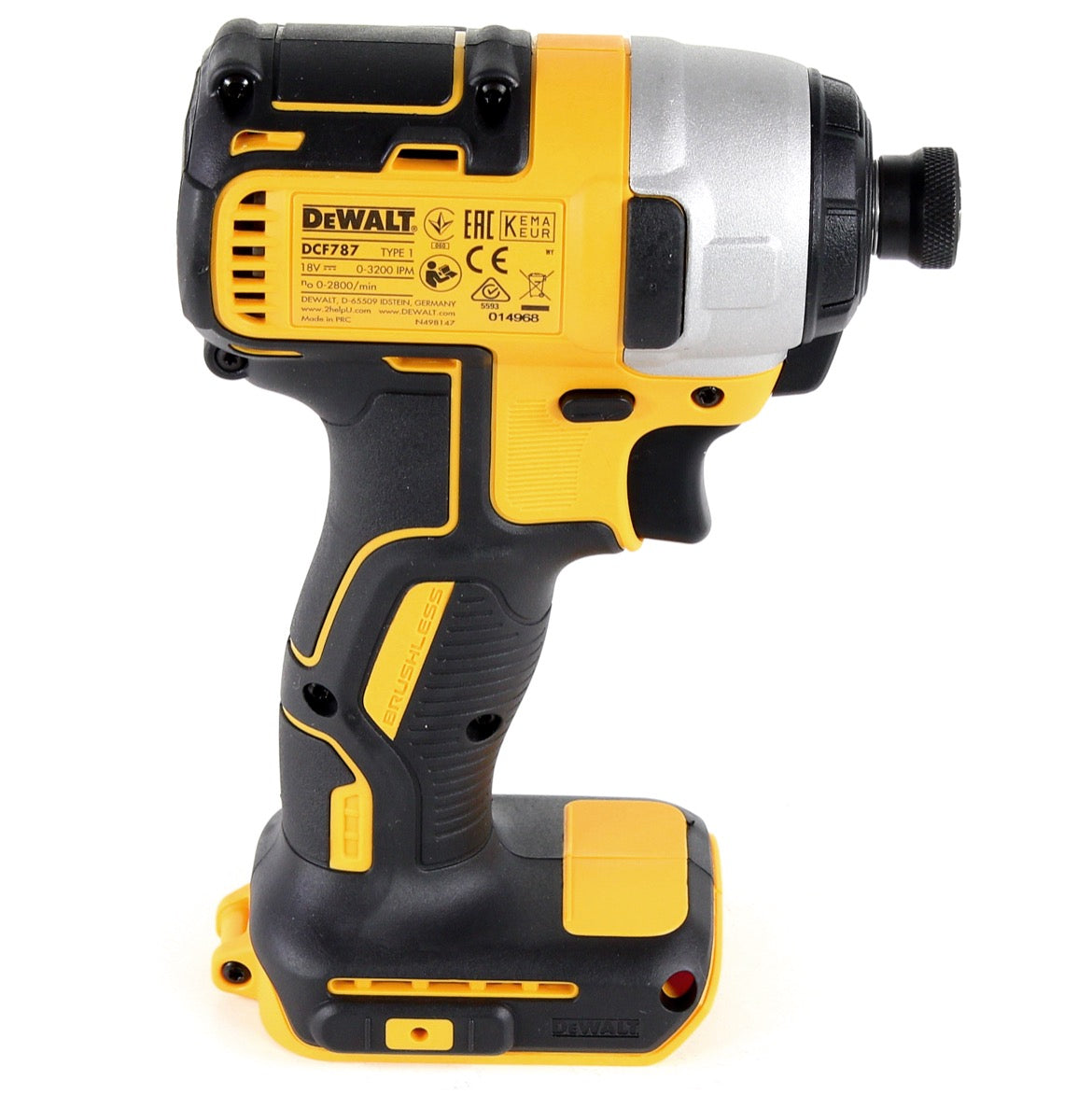 DeWalt DCF 787 NT Akku Schlagschrauber 18V 1/4" 170Nm Brushless Solo + TSTAK - ohne Akku, ohne Ladegerät - Toolbrothers