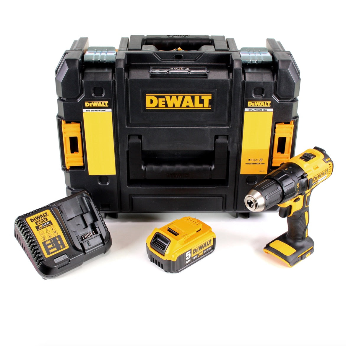 DeWalt DCD 777 P1 Akku Bohrschrauber 18V 65Nm Brushless + 1x Akku 5,0Ah + Ladegerät + TSTAK - Toolbrothers