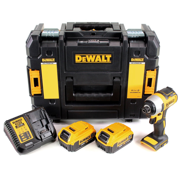 DeWalt DCF 787 M2 Akku Schlagschrauber 18V 1/4" 170Nm Brushless + 2x Akku 4,0Ah + Ladegerät + TSTAK - Toolbrothers