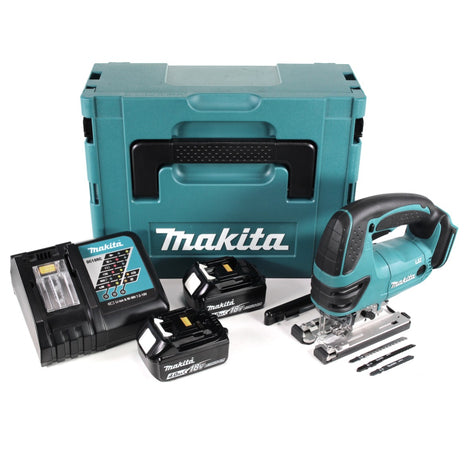 Makita DJV 180 RMJ Akku Stichsäge 18 V + 2x Akku 4,0Ah + Ladegerät + Makpac - Toolbrothers