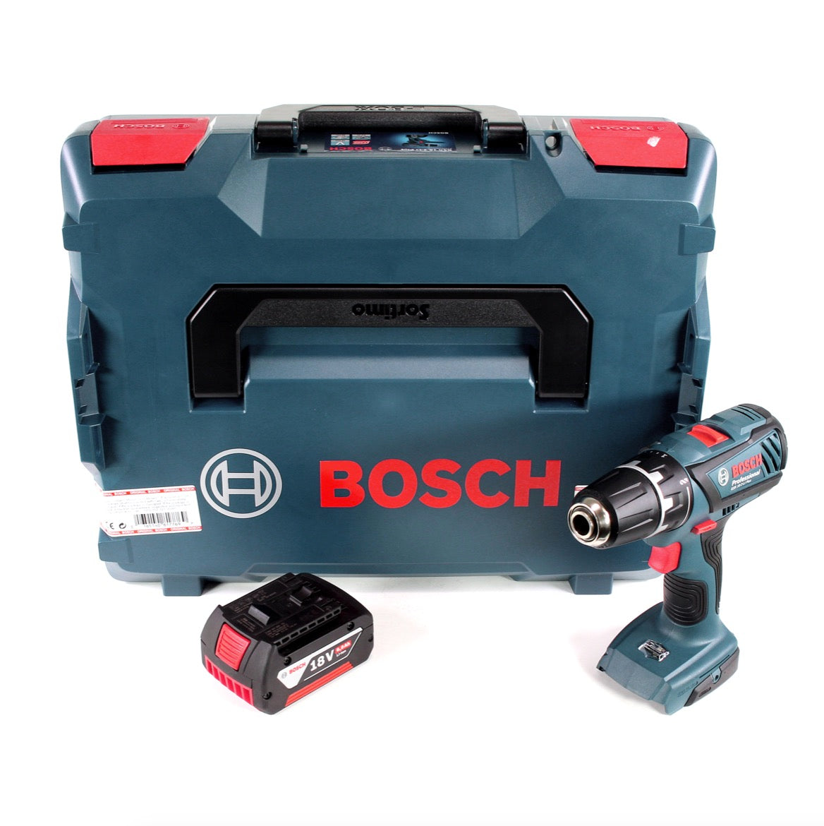 Bosch Professional GSR 18-2-Li Plus 18 V Akku Bohrschrauber in L-Boxx + 1x 6,0 Ah Akku - ohne Ladegerät - Toolbrothers