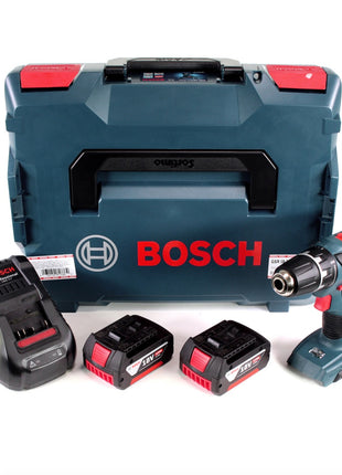 Bosch Professional GSR 18-2-Li Plus 18 V Akku Bohrschrauber in L-Boxx + 2x 4,0 Ah Akku + Schnellladegerät - Toolbrothers