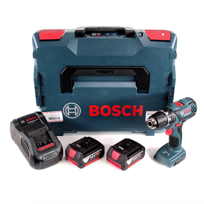 Bosch Professional GSR 18-2-Li Plus Akku Bohrschrauber 18V 63Nm + 2x Akku 5,0Ah  + Schnellladegerät + L-Boxx - Toolbrothers