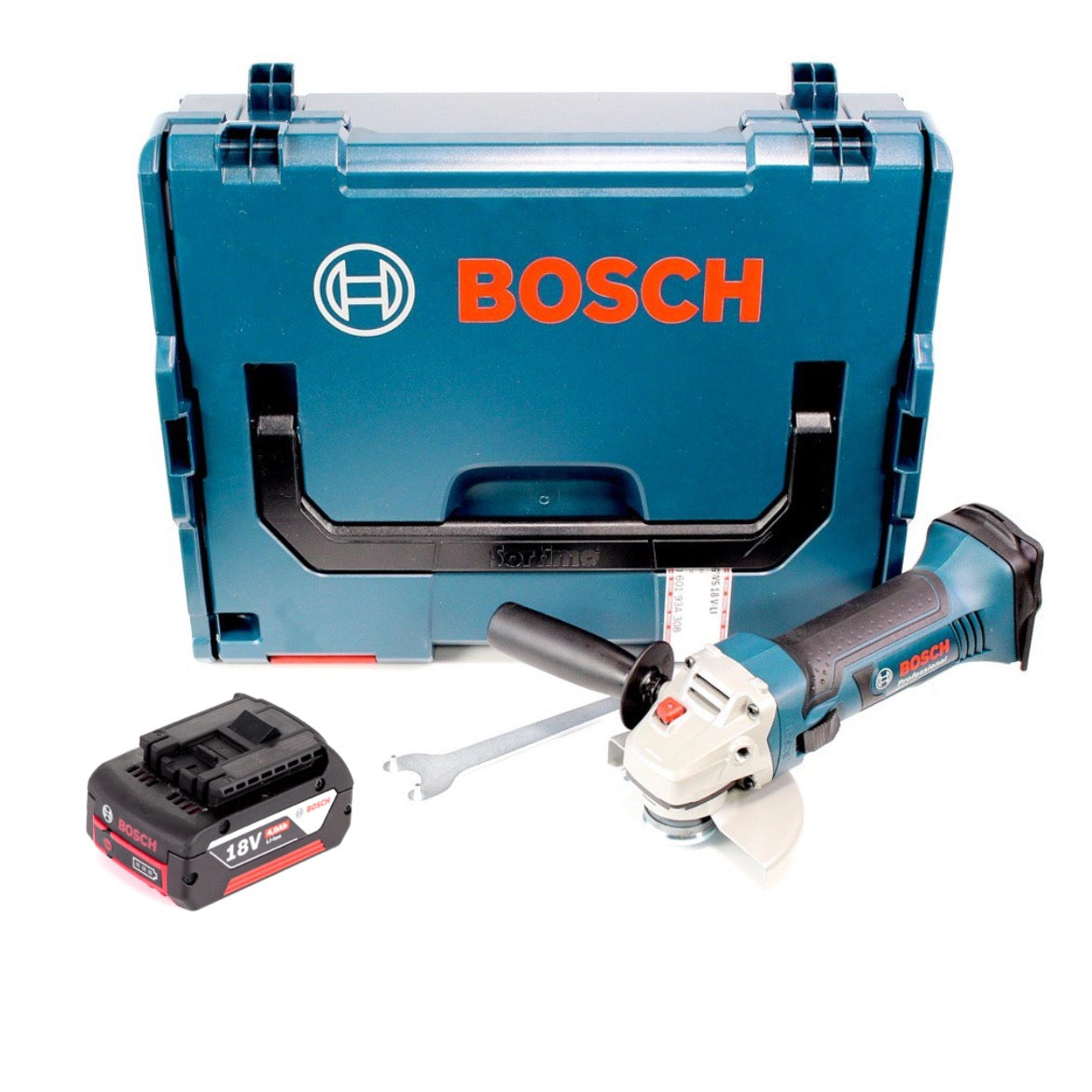 Bosch GWS 18-125 V-LI Akku Winkelschleifer 18V 125mm + 1x Akku 4,0Ah + L-Boxx - ohne Ladegerät - Toolbrothers