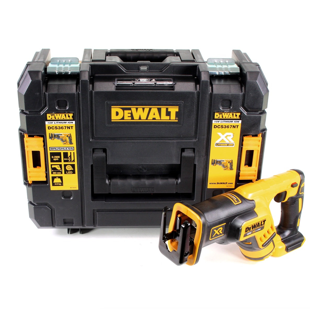 DeWalt DCS 367 NT Akku Reciprosäge Säbelsäge 18V Brushless Solo + TSTAK - ohne Akku, ohne Ladegerät - Toolbrothers