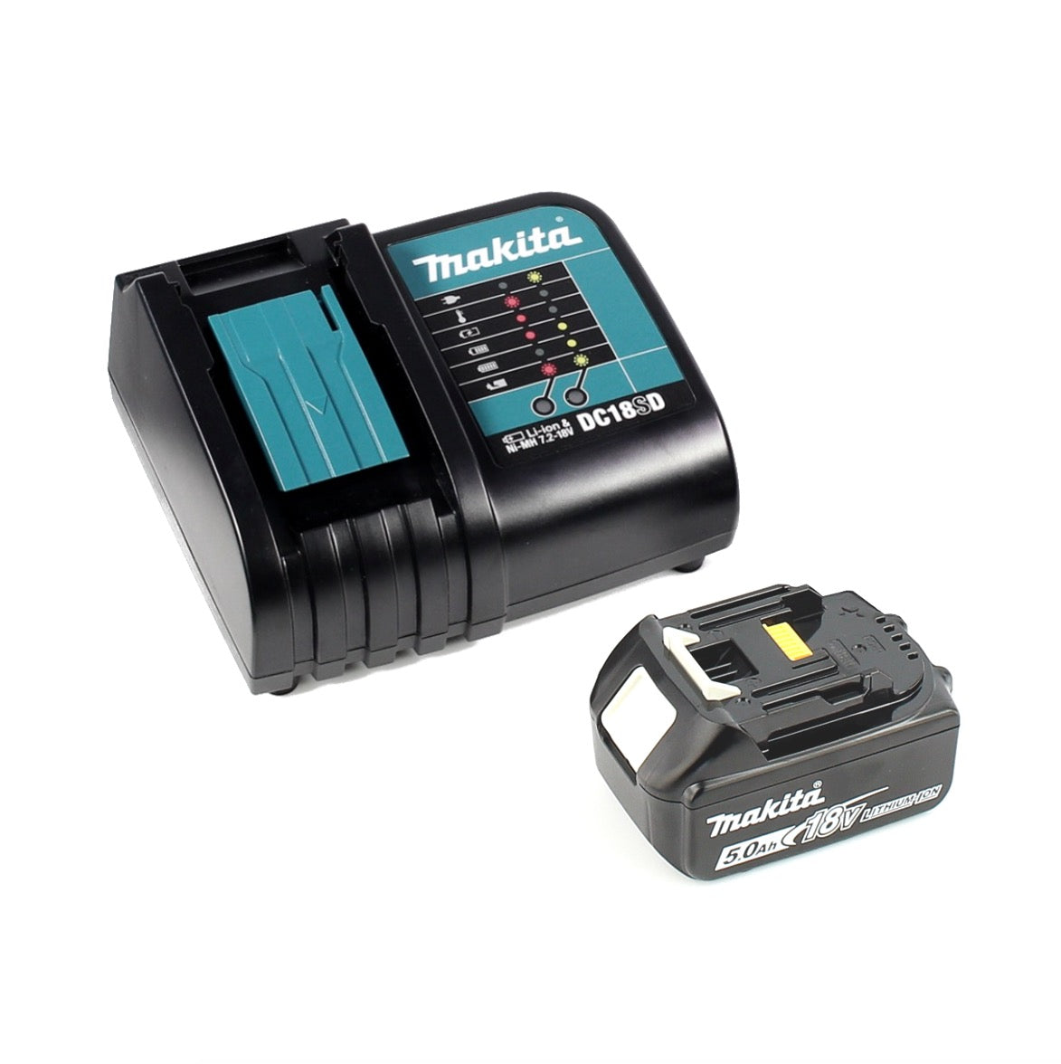 Makita DMR 106 RT1 Akku Baustellen Radio 7,2-18V + 1x Akku 5,0Ah + Ladegerät - Toolbrothers