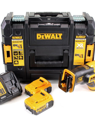 DeWalt DCS 367 P2 Akku Reciprosäge Säbelsäge 18V Brushless + 2x Akku 5,0Ah + Ladegerät + TSTAK - Toolbrothers