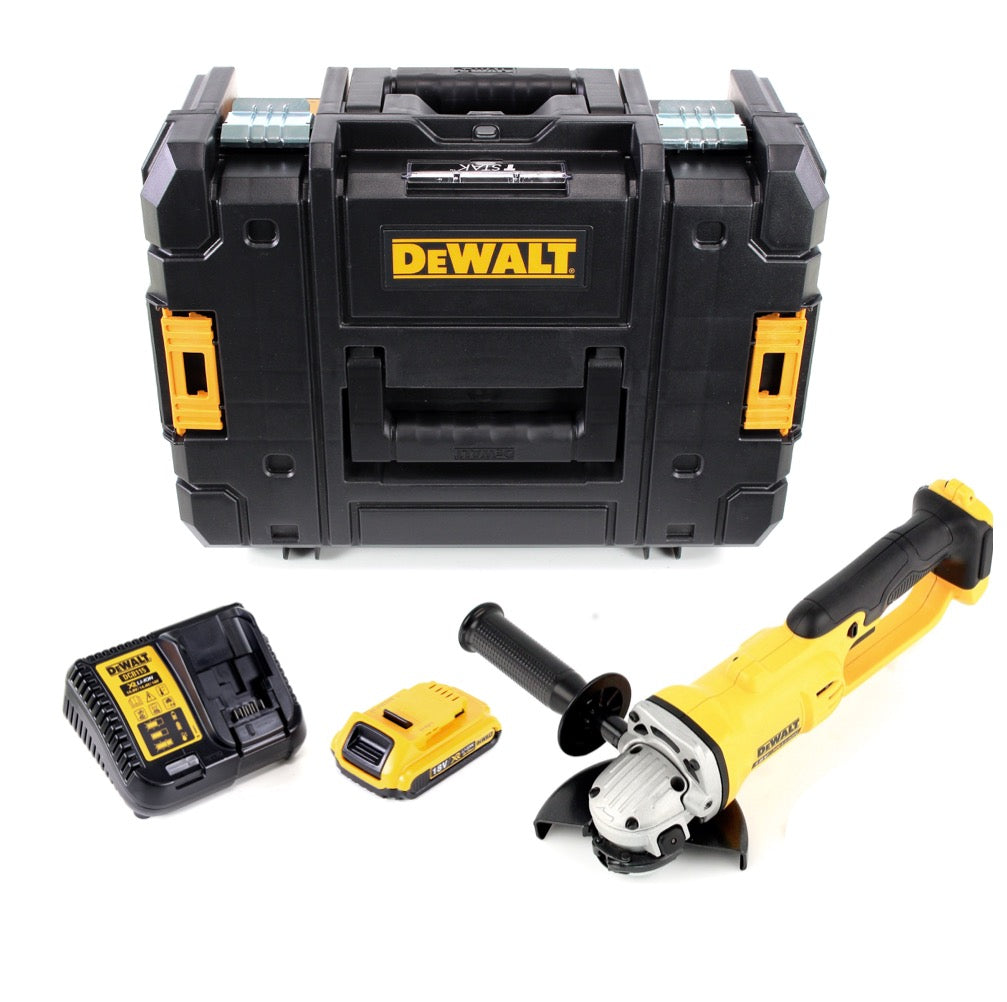 DeWalt DCG 412 D1 Akku Winkelschleifer 18V 125mm + 1x Akku 2,0Ah + Ladegerät in TSTAK II Box - Toolbrothers