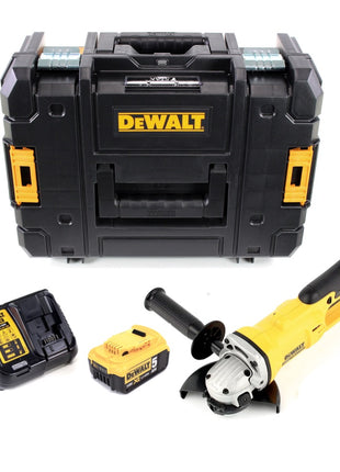 DeWalt DCG 412 M1 Akku Winkelschleifer 18V 125mm + 1x Akku 4,0Ah + Ladegerät in TSTAK II Box - Toolbrothers