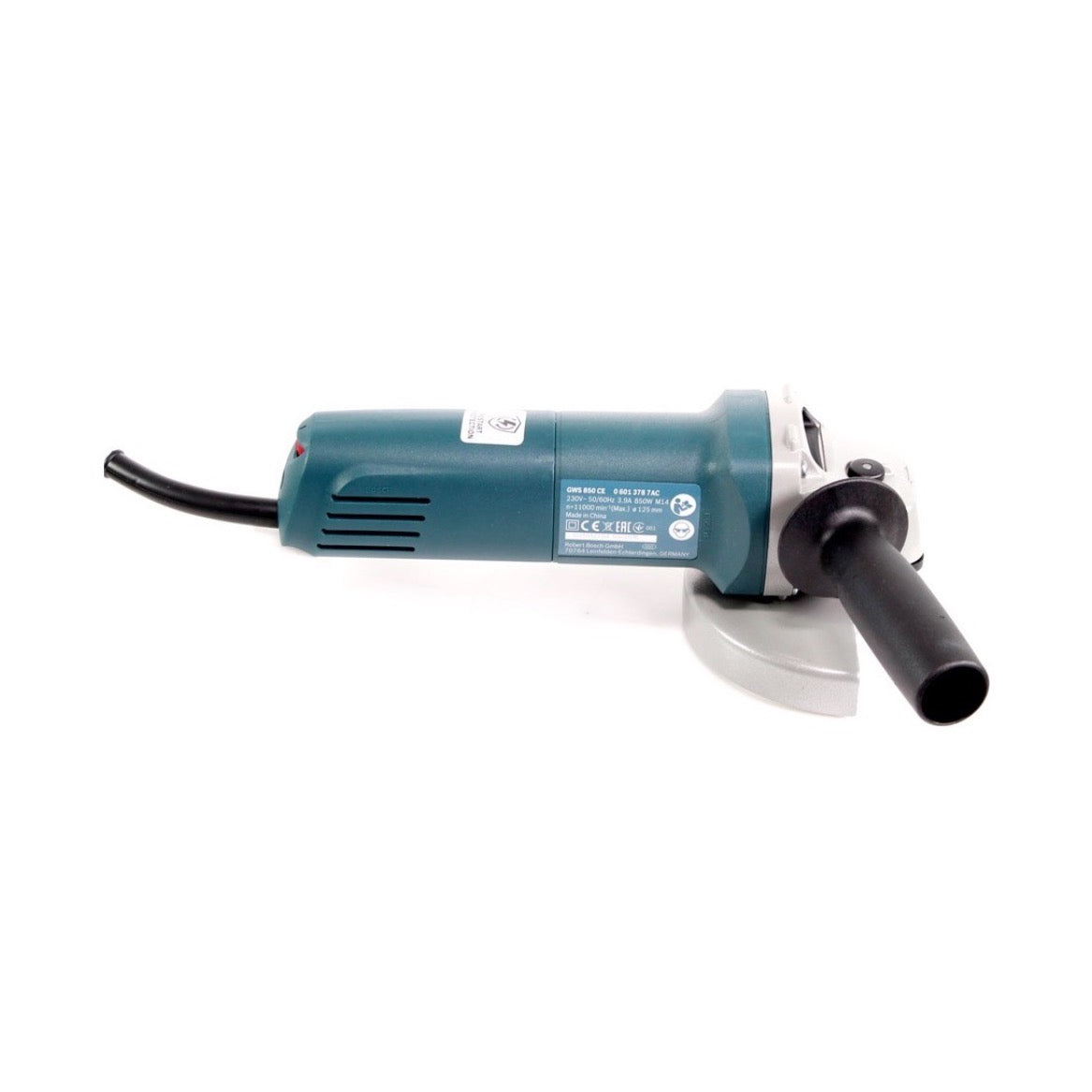 Bosch GWS 850 CE 850 Watt 125 mm Winkelschleifer ( 0601378790 ) + 10x Bosch SIA 2824 Stingray Fächerscheibe 125 mm P80 für Stahl und Inox - Toolbrothers