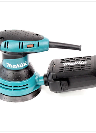 Makita BO 5031 - 300 W Exzenterschleifer / Schleifmaschine mit 125 mm Ø + Makita Schleifpapier 125 mm Körnung 80 Klett 10er Pack (P-43555) - Toolbrothers