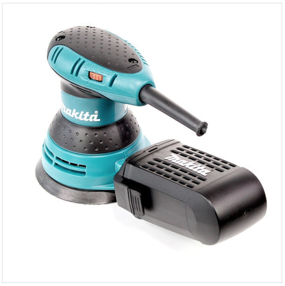 Makita BO 5031 - 300 W Exzenterschleifer / Schleifmaschine mit 125 mm Ø + Makita Schleifpapier 125 mm Körnung 80 Klett 10er Pack (P-43555) - Toolbrothers