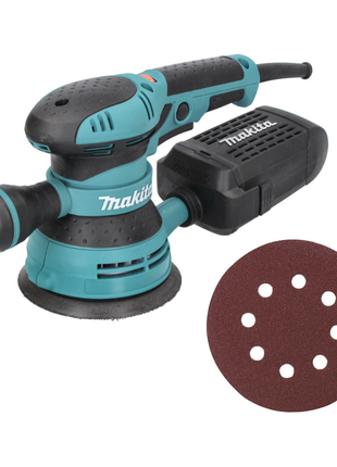 Makita BO 5041 Exzenterschleifer / Schleifmaschine 300 W 125 mm + 10x Schleifpapier 125 mm Körnung 80 - Toolbrothers