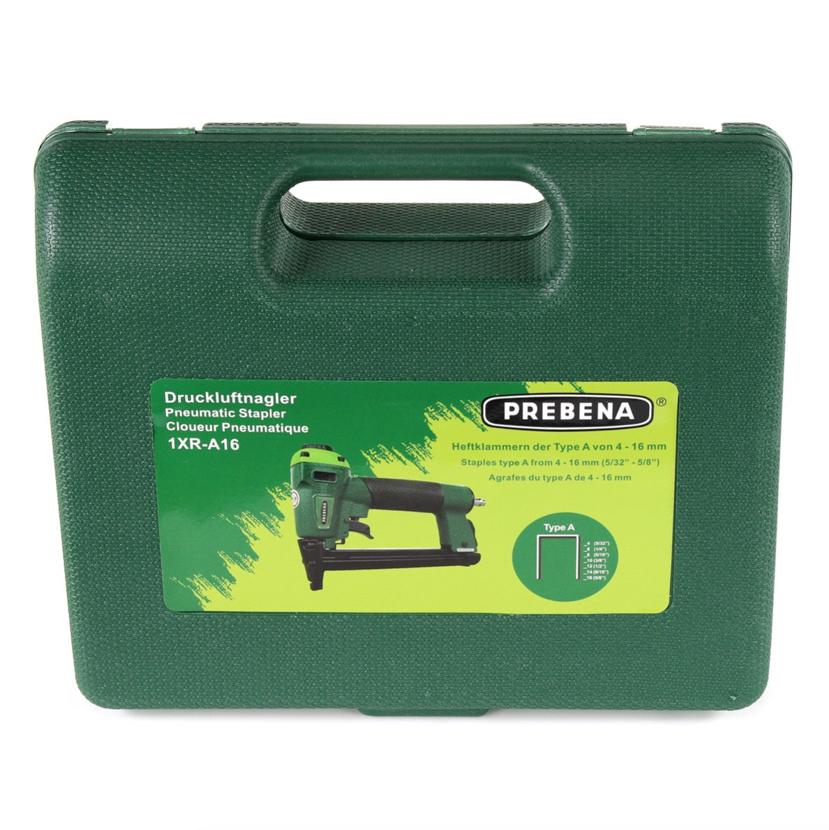 Prebena 1XR-A16 Luftdruck Druckluftnagler im Transportkoffer - Toolbrothers