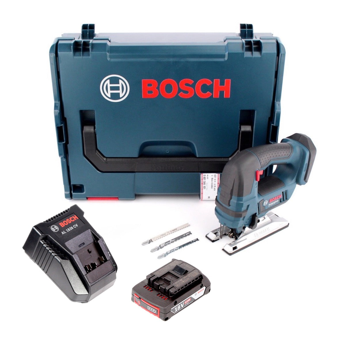 Bosch GST 18 V-Li B Akku Stichsäge Solo in L-Boxx ( 06015A6101 ) + 1x 2,0 Ah Akku - Toolbrothers