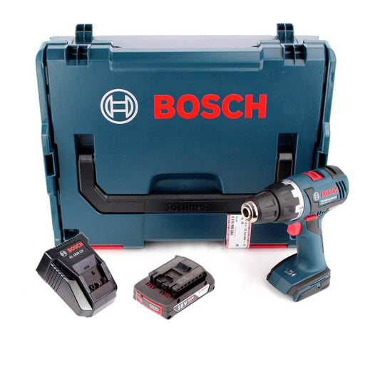 Bosch GSR 18 V-EC Professional Akku Bohrschrauber in L-Boxx + 2,0 Ah Akku + AL 1820 CV Ladegerät - Toolbrothers