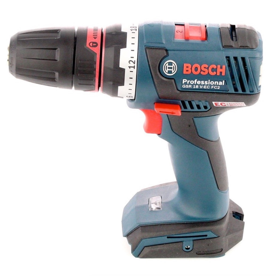 Bosch GSR 18 V-EC FC2 brushless Akku Bohrschrauber in L-Boxx mit AL 1820 Ladegerät und 1x GBA 2 Ah Akku und Bohrfutter GFA FC2 - Toolbrothers