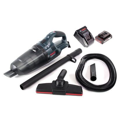 Bosch GAS 18 V Li-Ion Akku Staubsauger Hand Sauger + 1x GBA 18 V 2,0 Ah Einschub Akku + 1x AL 1820 CV Schnellladegerät 14,4V - 18V - Toolbrothers