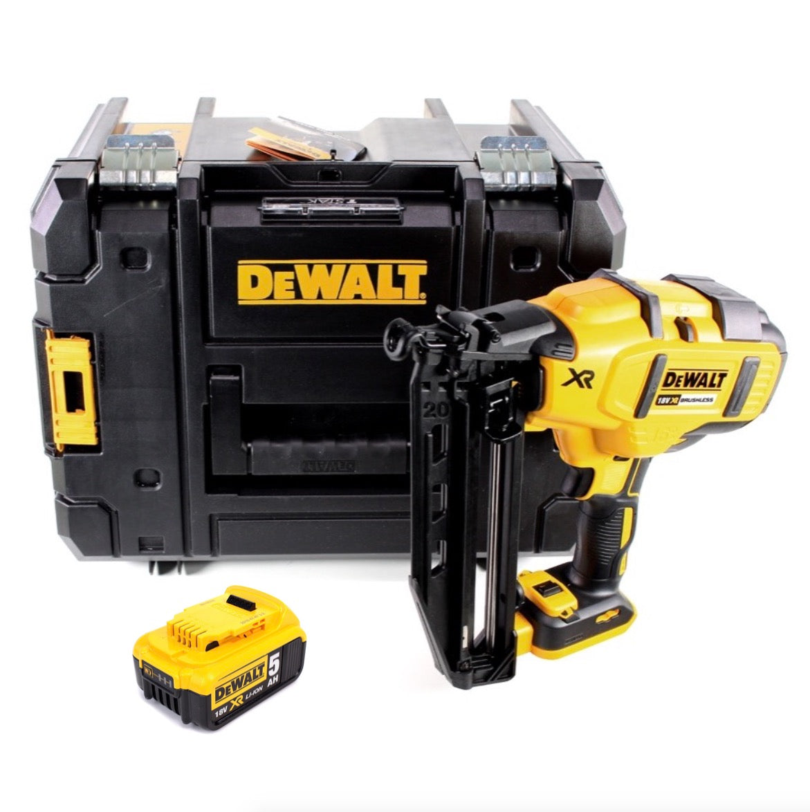 DeWalt DCN 660 NT Akku Nagler 18V 32 - 63mm Brushless + 1x Akku 5,0Ah + Koffer - ohne Ladegerät - Toolbrothers