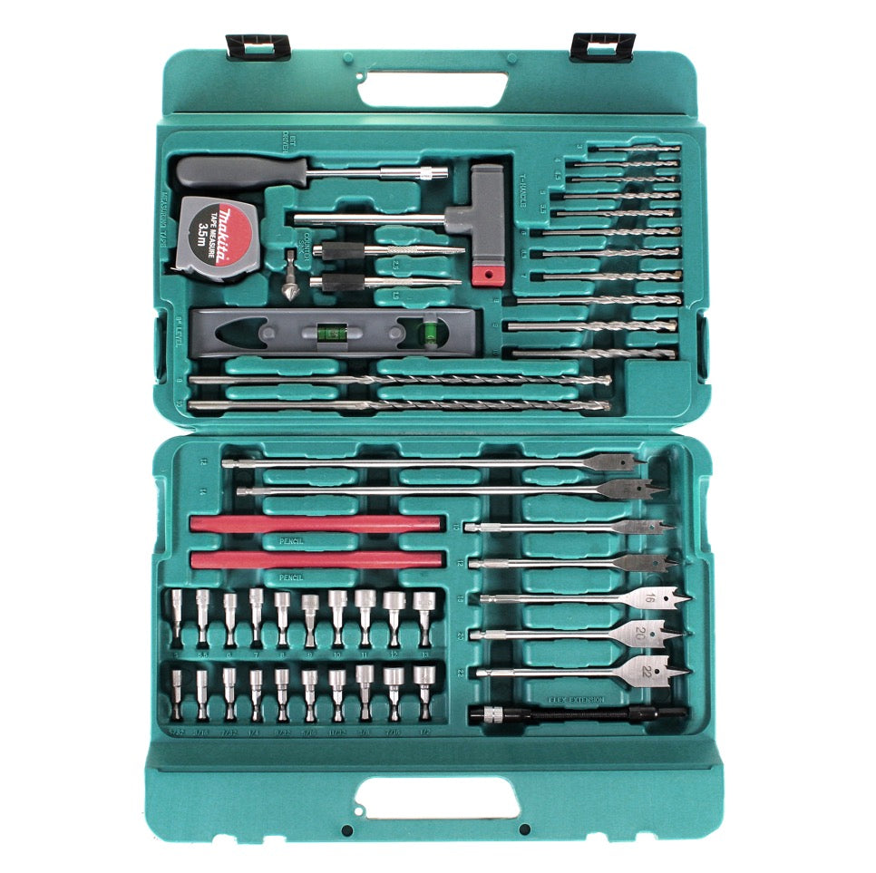 Makita P-44046 216-teiliges großes Bit-, Bohrer- und Zubehör Set im Koffer - Toolbrothers