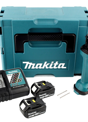 Makita DCO 180 RTJ Akku Rotationsschneider 18V + 2x Akku 5,0Ah + Ladegerät + Makpac - Toolbrothers