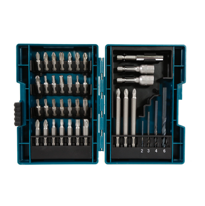 Makita 38-teiliges Bit und Bohrer Set im praktischen Kunststoffkoffer ( B‐54106 ) - Toolbrothers