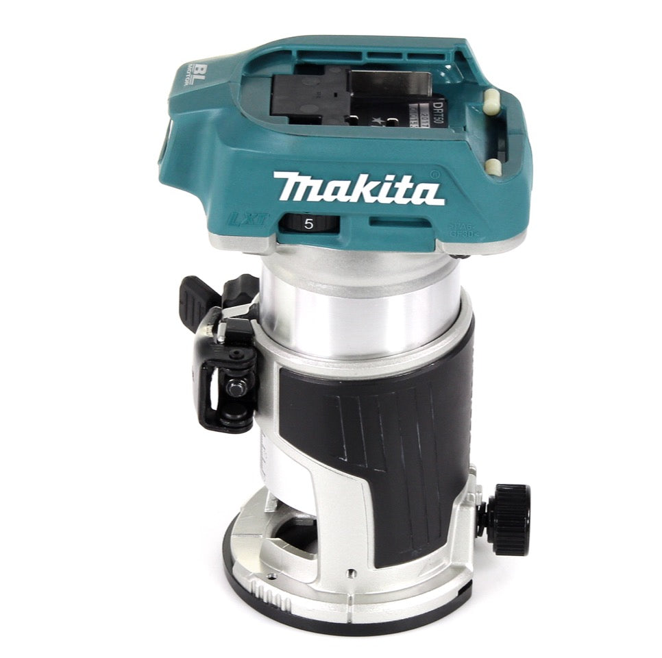 Makita DRT 50 RA1J X2 Akku Multifunktionsfräse 18 V Brushless + 1x Akku 2,0 + Ladegerät + Fräsmodule + Makpac - Toolbrothers