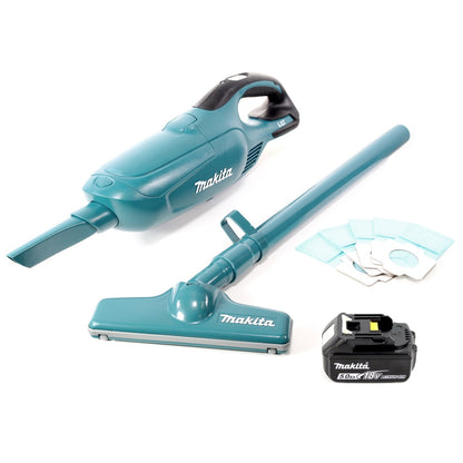 Makita DCL 182 T1 Akku Staubsauger 18 V + 1x Akku 5,0 Ah - ohne Ladegerät - Toolbrothers