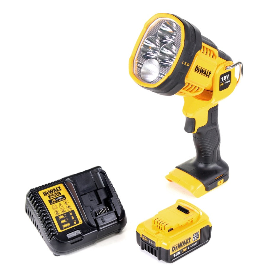 DeWalt DCL 043 Akku LED Lampe 18 V 1000 lm + 1x Akku 4,0 Ah + Ladegerät - Toolbrothers