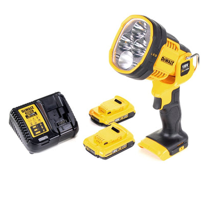 DeWalt DCL 043 Akku LED Lampe 18 V 1000 lm + 2x Akku 2,0 Ah + Ladegerät - Toolbrothers