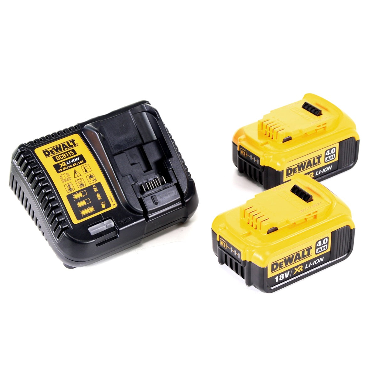 DeWalt DCG 405 M2 Akku Winkelschleifer 18V 125mm Brushless + 2x Akku 4,0Ah + Ladegerät + TSTAK - Toolbrothers