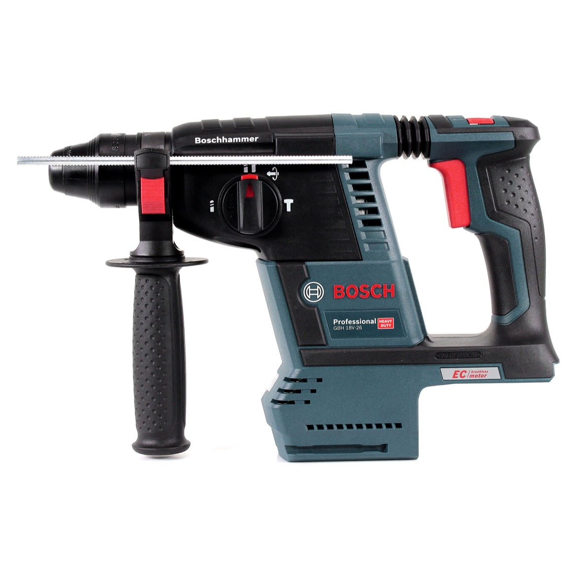 Bosch GBH 18 V-26 Akku Bohrhammer 18V SDS-Plus + Staubabsaugung + 2x Akku 6,3Ah Eneracer + Ladegerät + L-Boxx - Toolbrothers