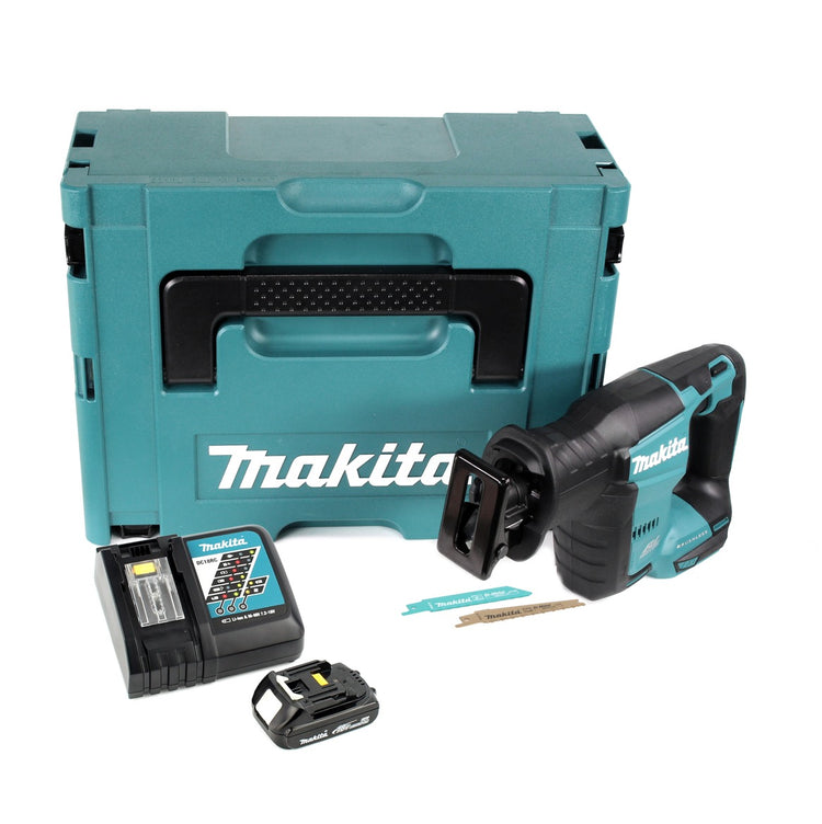 Makita DJR 188 RY1J Akku Reciprosäge 18 V Brushless Säbelsäge im Makpac + 1x 1,5 Ah Akku + Ladegerät - Toolbrothers