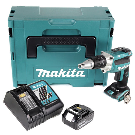 Makita DFS 250 RG1J Akku Trockenbauschrauber 18 V Brushless + 1x Akku 6,0 Ah + Ladegerät + Makpac - Toolbrothers