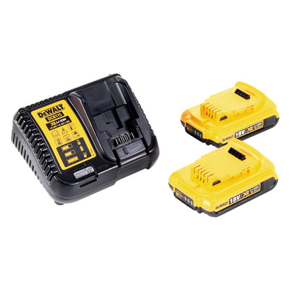 DeWalt DCS 355 D2 Akku Oszillierer Multitool 18 V Brushless + 2x Akku 2,0 Ah + Ladegerät + 29 tlg. Zubehör + TSTAK - Toolbrothers