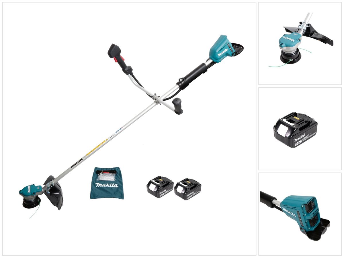 Makita DUR 365 LG2 Akku Motorsense 36V ( 2x18V) 300mm Brushless + 2x Akku 6,0Ah - ohne Ladegerät - Toolbrothers