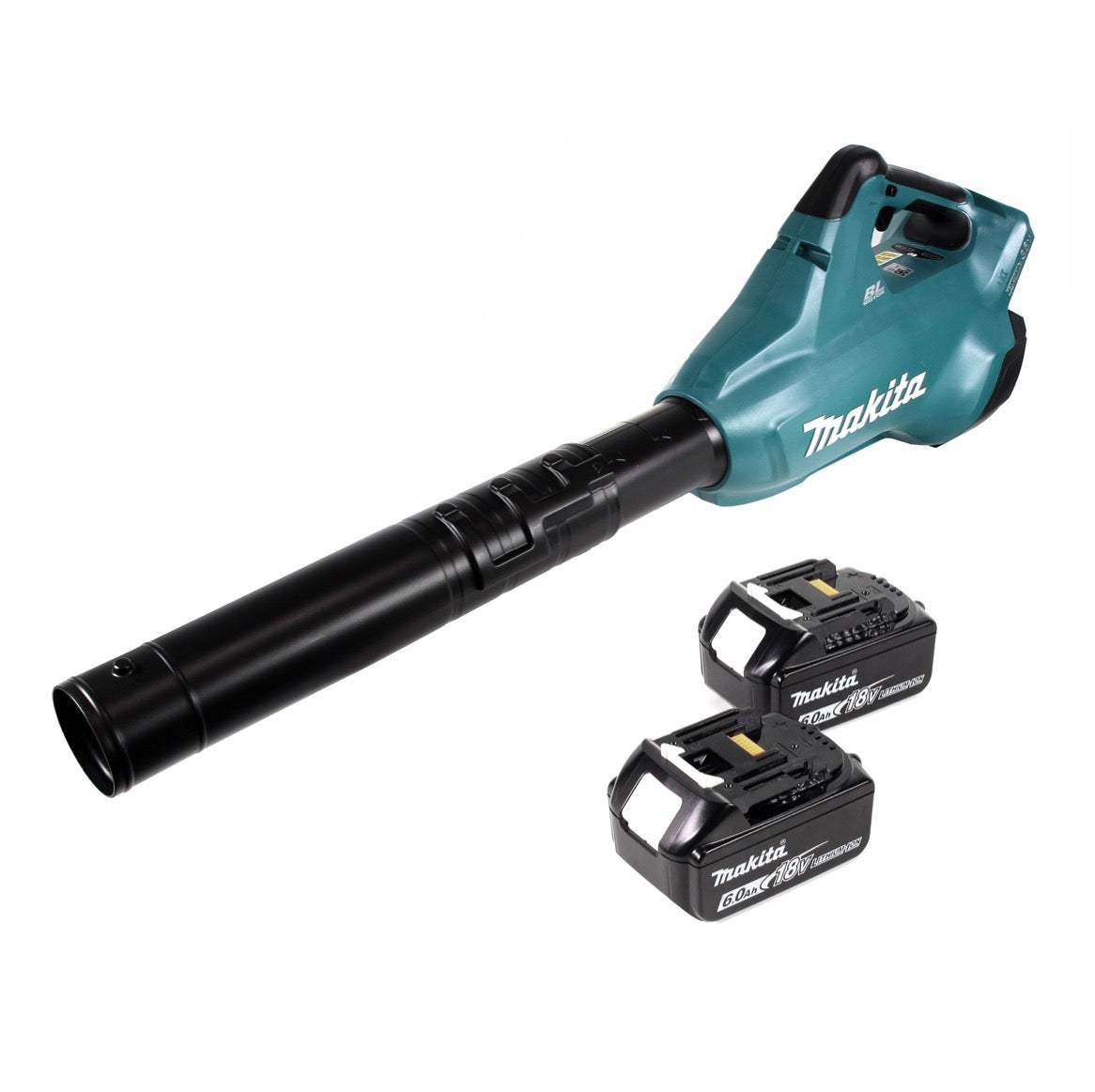 Makita DUB 362 2x18 Volt Akku Laubbläser Akku-Gebläse + 2x 6 Ah Akku - ohne Ladegerät - Toolbrothers