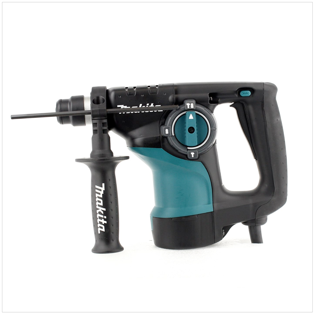 Makita HR 2810 - 800 W Kombi - Schlag Bohrhammer mit SDS - Plus im Transportkoffer +Makita D-42444 SDS-Plus Bohrer-Meißel-Set 17 tlg. im Alu Koffer - Toolbrothers