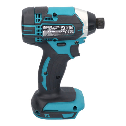 Makita DTD 152 SFJ-R clé à chocs sans fil 18 V 165 Nm 1/4" + 2x batteries 3,0 Ah + chargeur + RHINO